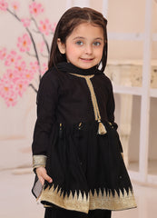 khaddar formal 3 piece stitched suit for kids