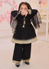 khaddar formal 3 piece stitched suit for kids