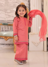 khaddar formal 3 piece stitched suit for kids