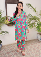 Printed lawn casual 2 Piece for teens