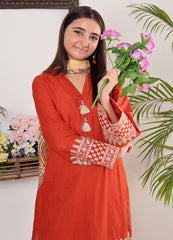 Embroidered lawn 3 piece suit for teens