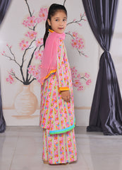khaddar formal 3 piece stitched suit for kids