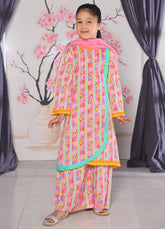 khaddar formal 3 piece stitched suit for kids