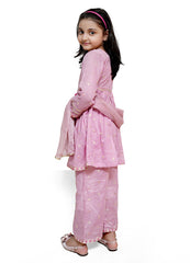Light pink grils formal 3 piece stitched suit