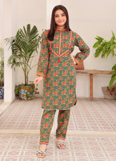 Printed lawn 2 Piece Suit For Teens