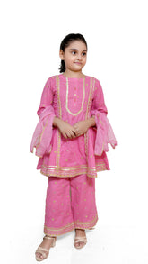 Pink kids stitched 3pc Suit