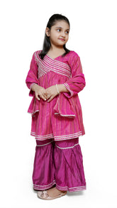 Pink kids Stitched 3pc suit