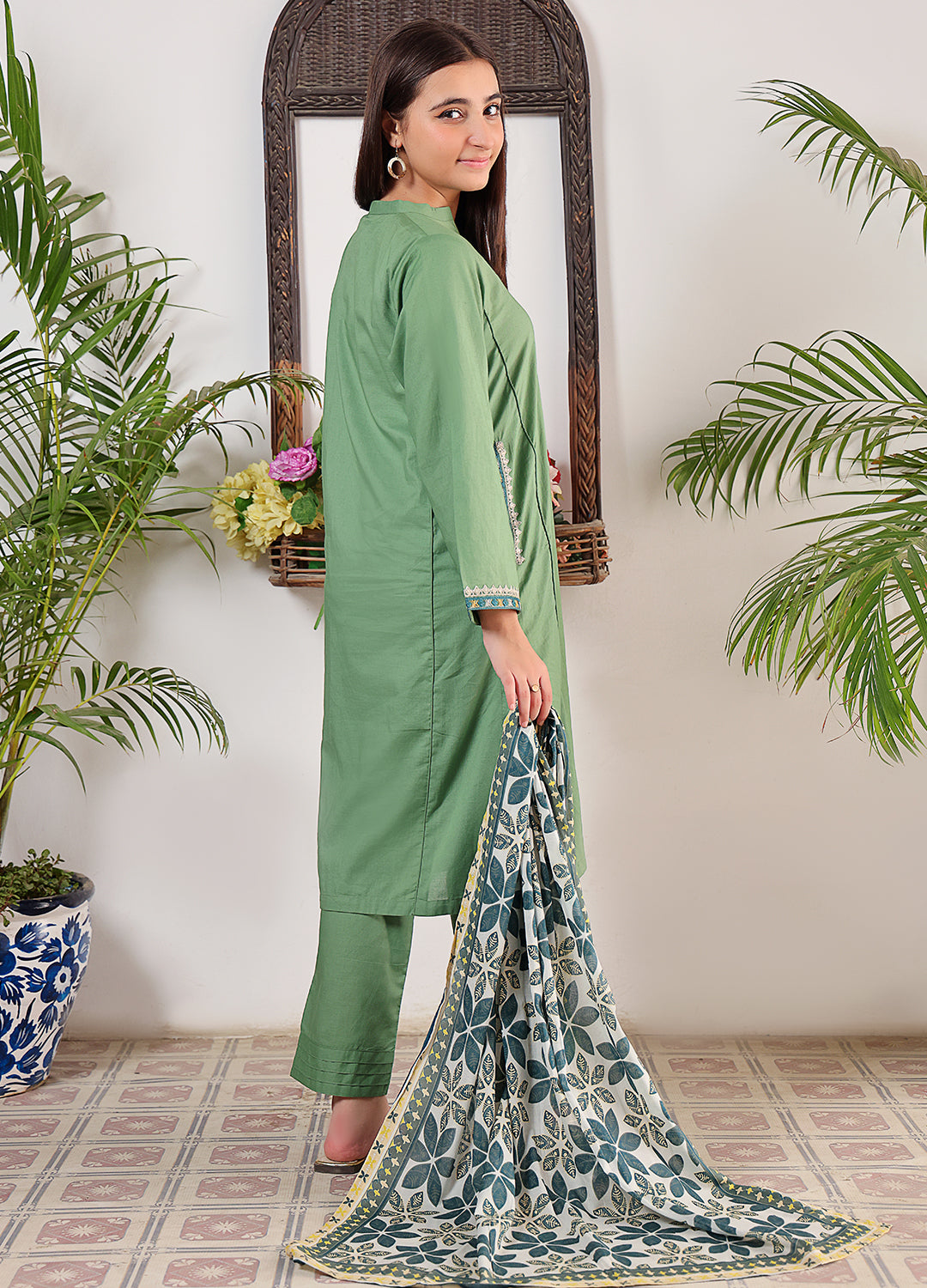 Printed lawn casual 3 Piece for teens