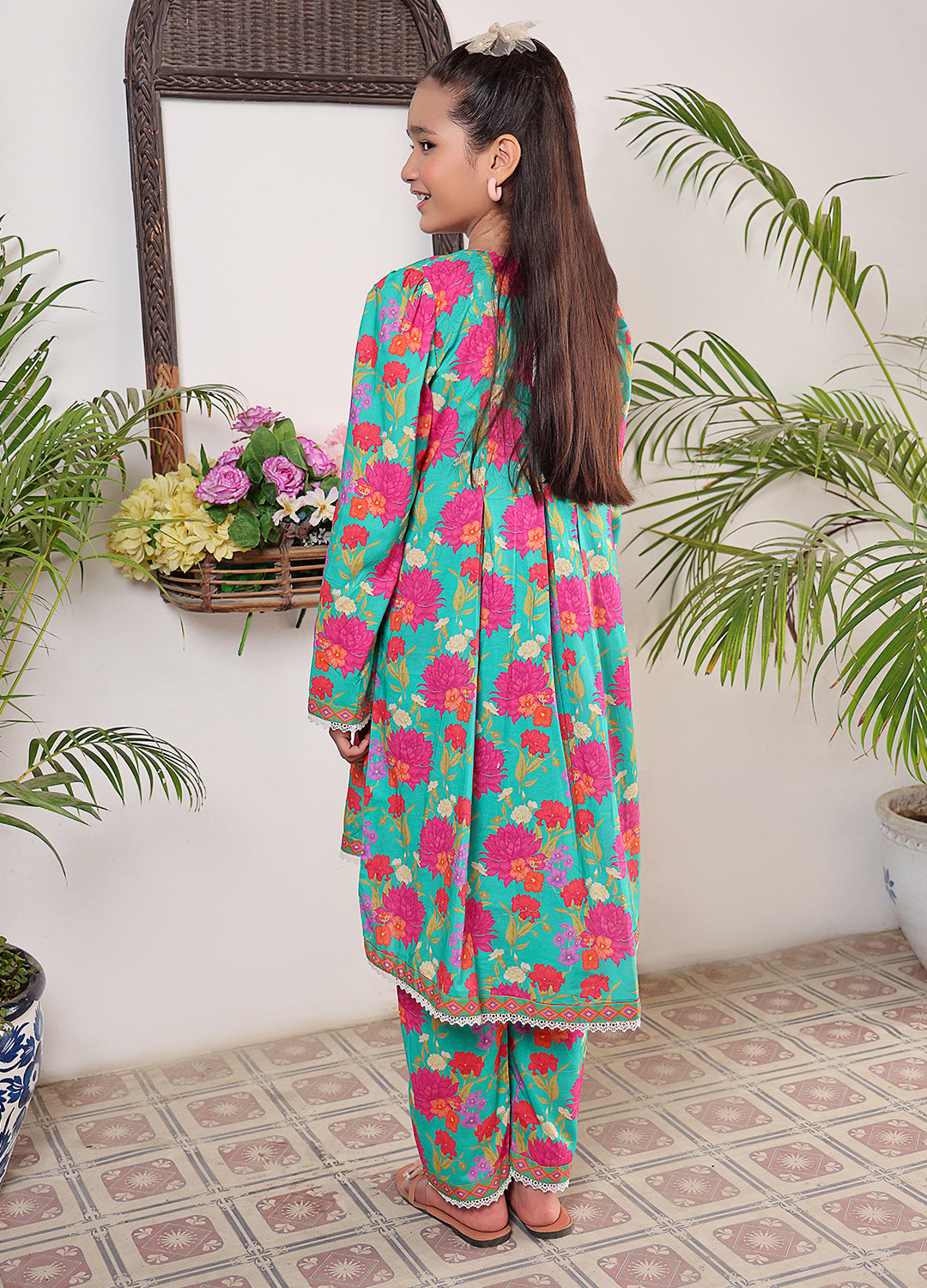 Printed lawn casual 2 Piece for teens
