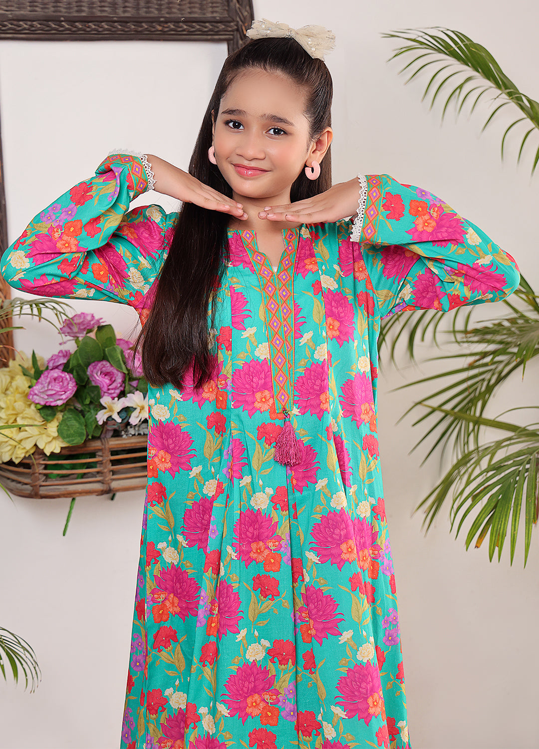 Printed lawn casual 2 Piece for teens