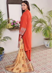 Embroidered lawn 3 piece suit for teens