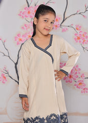 khaddar formal 3 piece stitched suit for kids