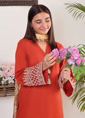 Embroidered lawn 3 piece suit for teens
