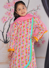 khaddar formal 3 piece stitched suit for kids
