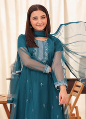 Embroidered formal 3 piece suit for girls