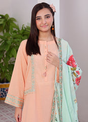 Embroidered 3 piece suit for teens
