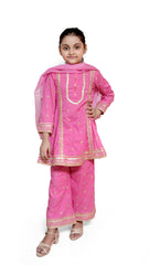 Pink kids stitched 3pc Suit
