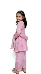 Pink kids stitched 3pc suit